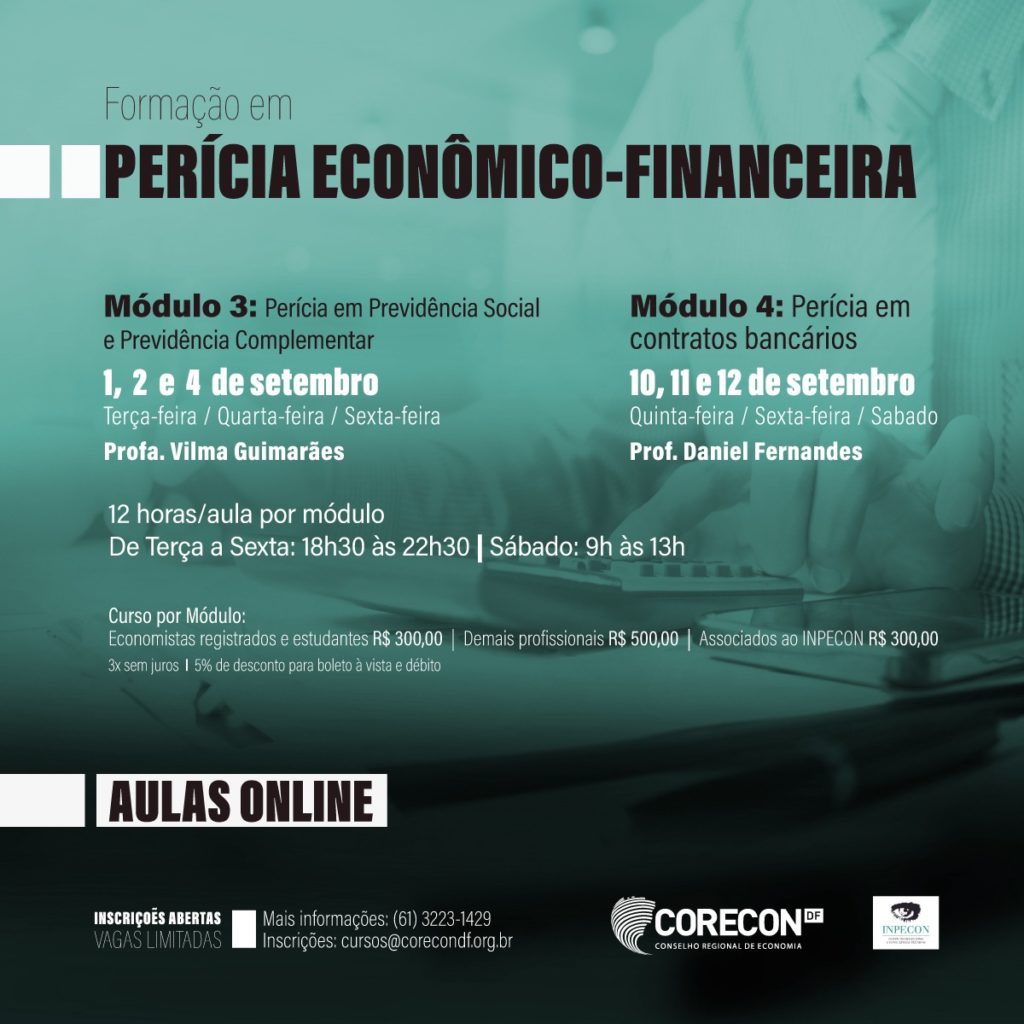 Corecon-DF retoma curso de 
