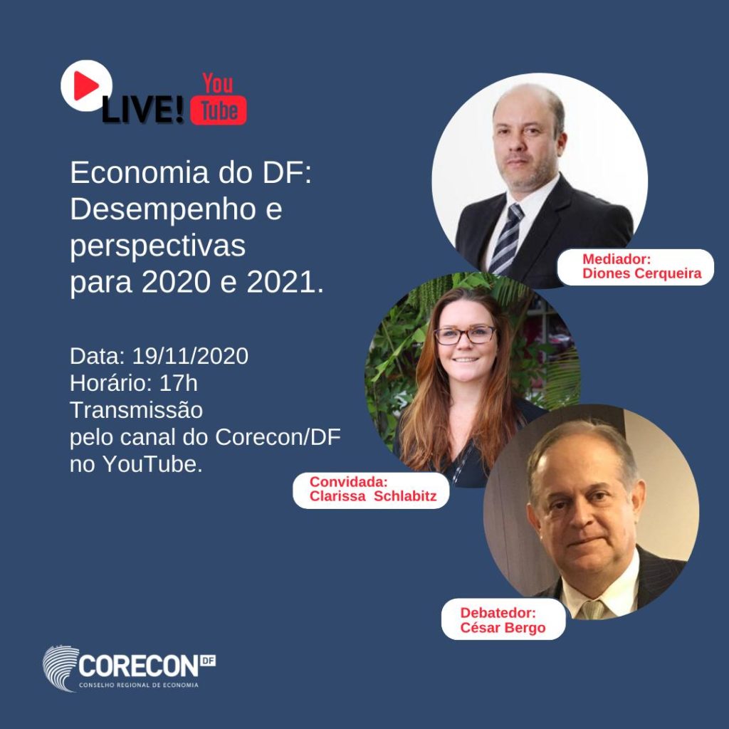 LIVE - ECONOMIA DO DF: DESEMPENHO E PERSPECTIVAS PARA 2020 E 2021