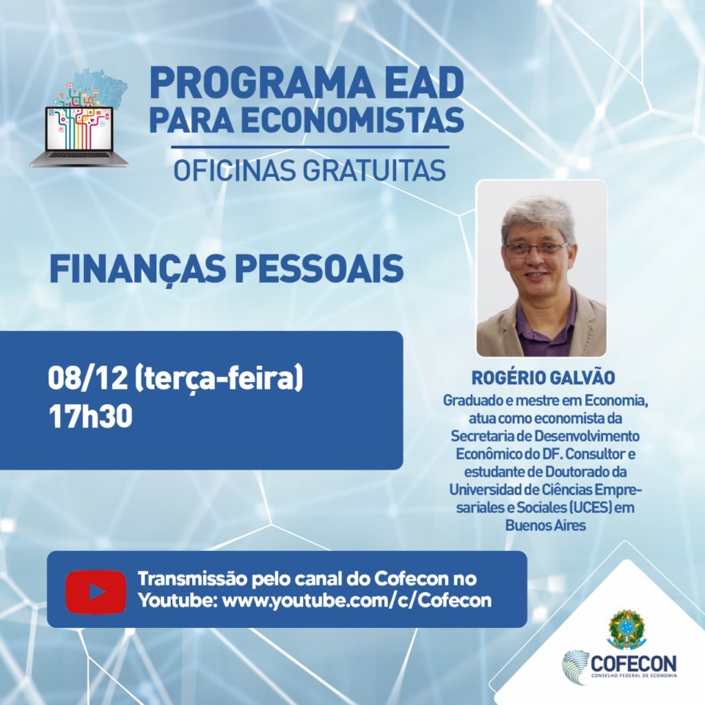 Cofecon realizará oficina gratuita sobre finanças pessoais