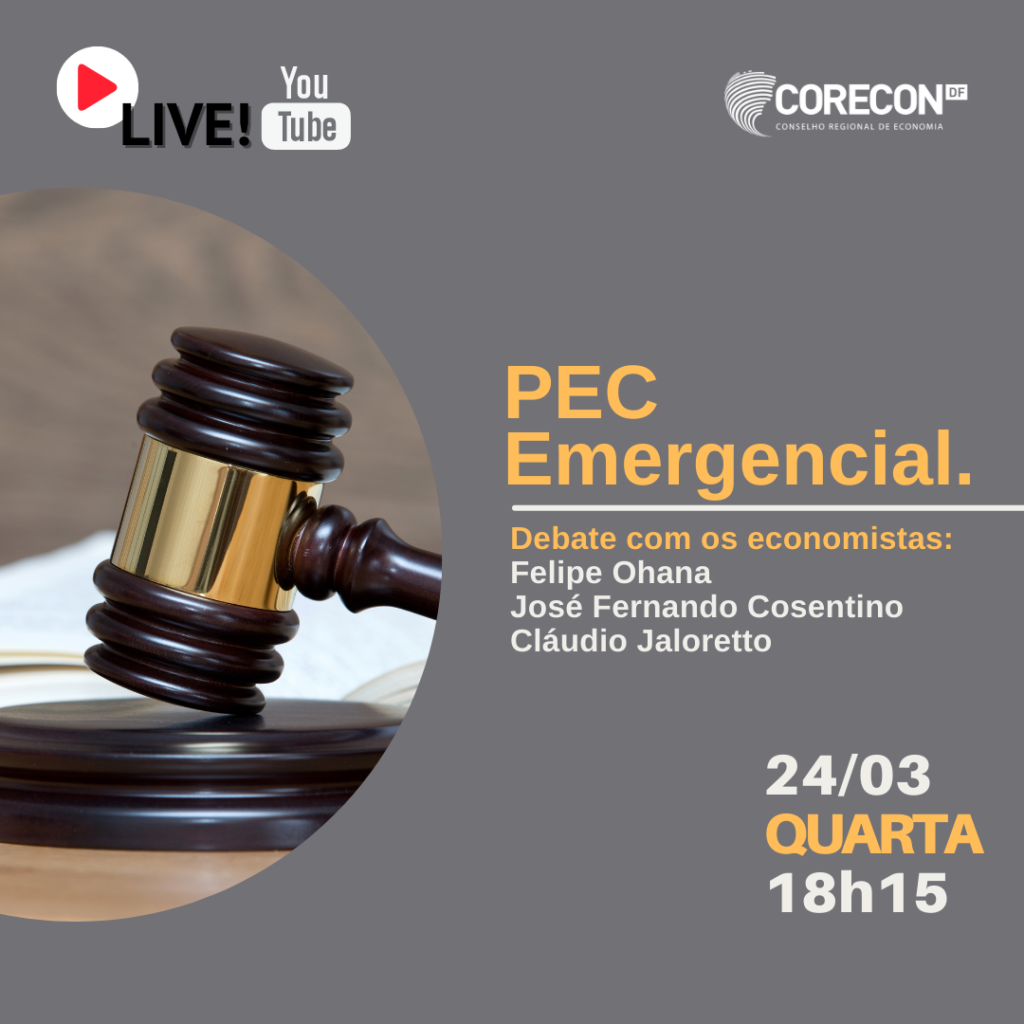 Corecon-DF promove live sobre PEC Emergencial