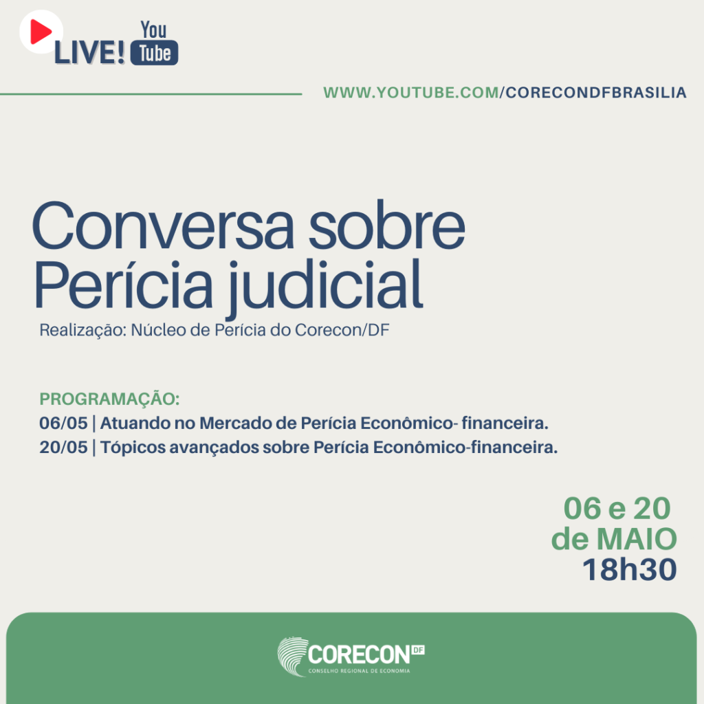 Núcleo de Perícia Judicial promove série de lives sobre o tema