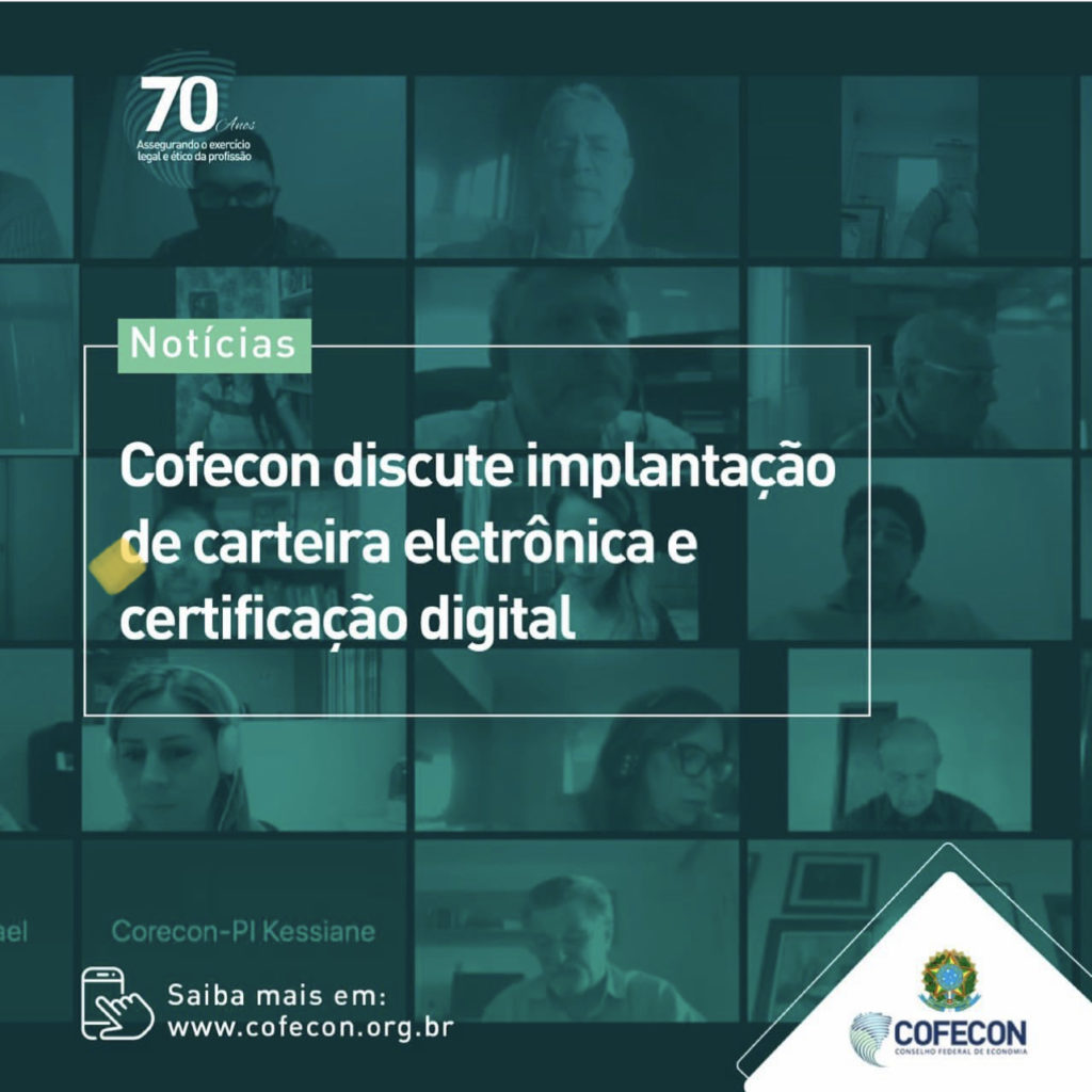 Cofecon discute implantação de carteira eletrônica e certificação digital