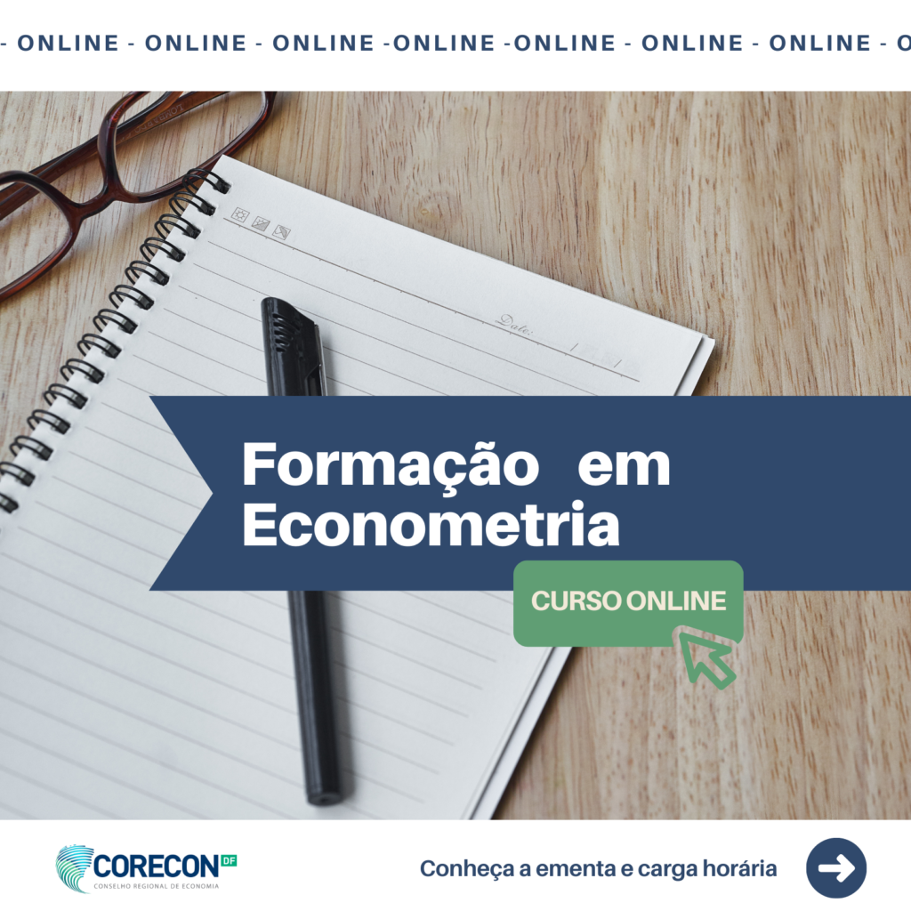 Inscrições abertas para o curso de Formação em Econometria Aplicada