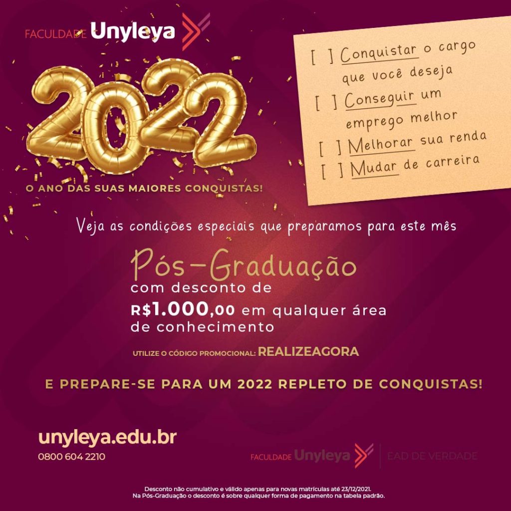 Faculdade Unyleya prepara condições especiais para cursos de pós-graduação