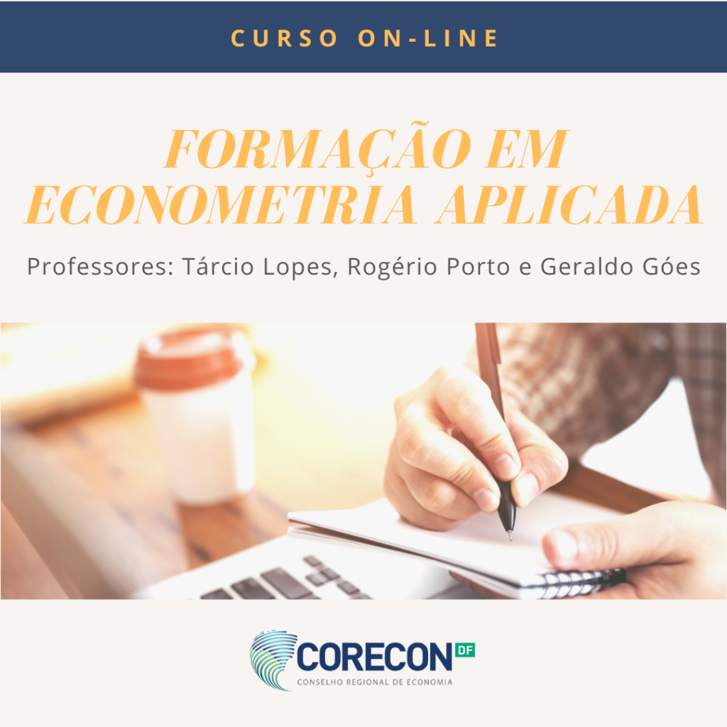 Inscrições abertas para o curso de Formação em Econometria Aplicada