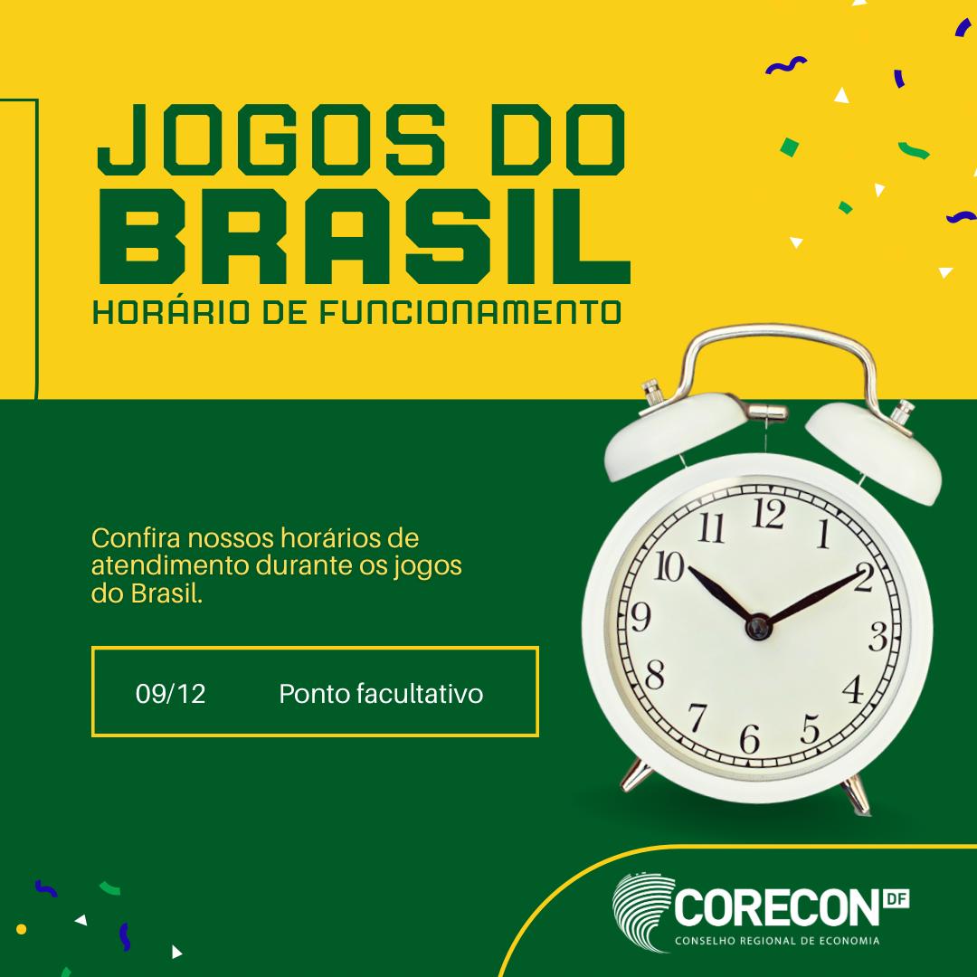Atenção, não funcionaremos nessa sexta-feira em virtude do jogo do Brasil -  Conselho Regional de Economia 11ª Região CORECON/DF