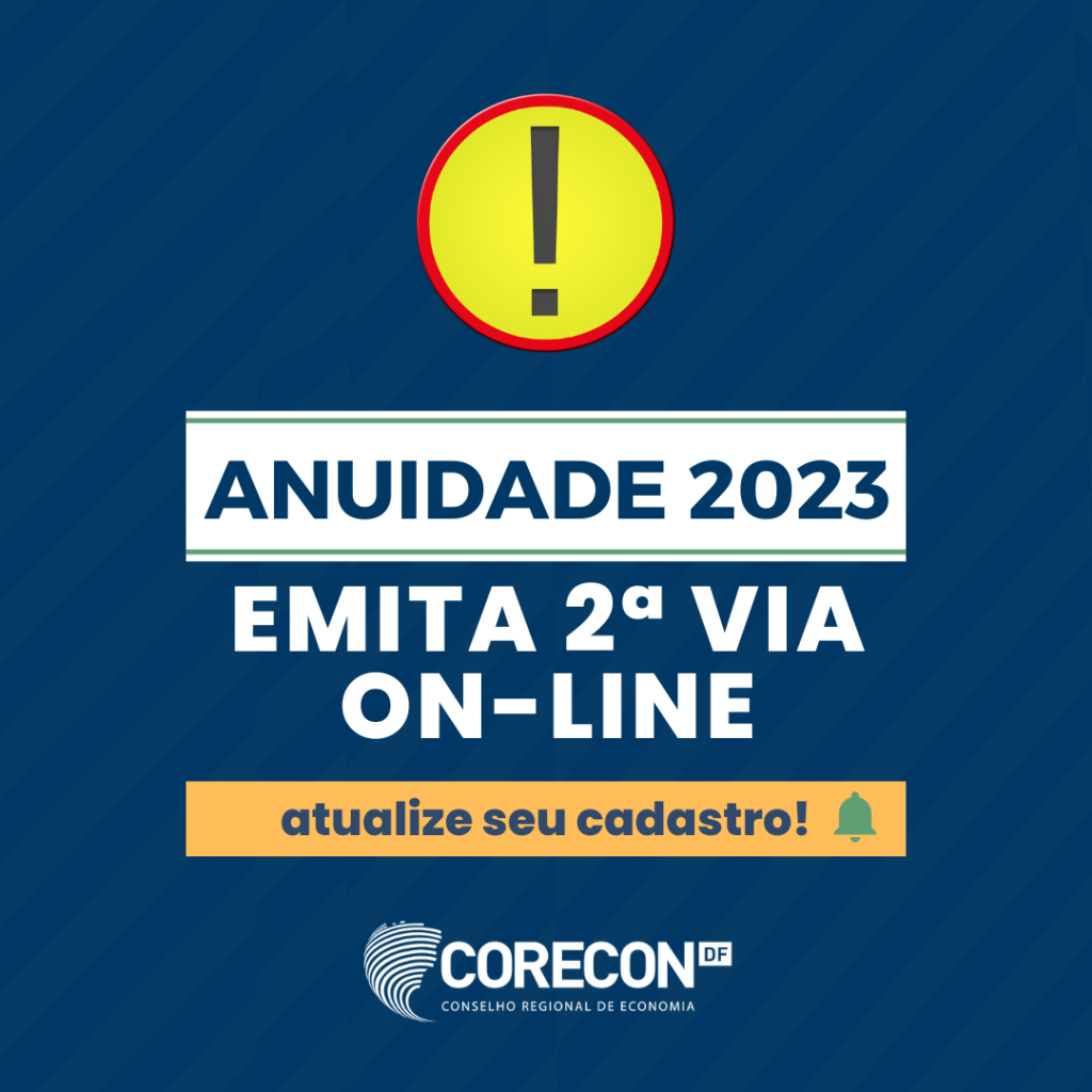 Emita a 2ª via do seu boleto da anuidade 2023 on-line