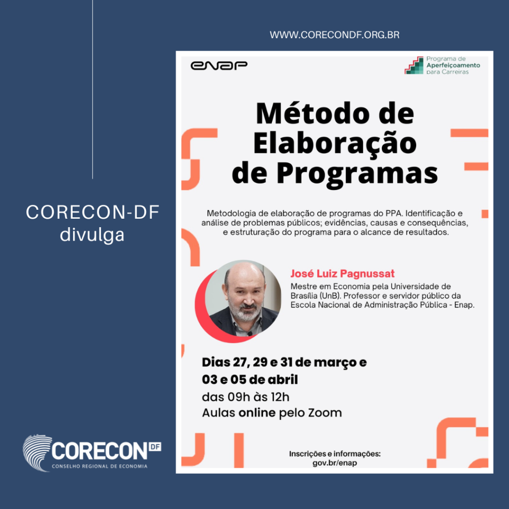 Enap promove curso de Método de Elaboração de Programas