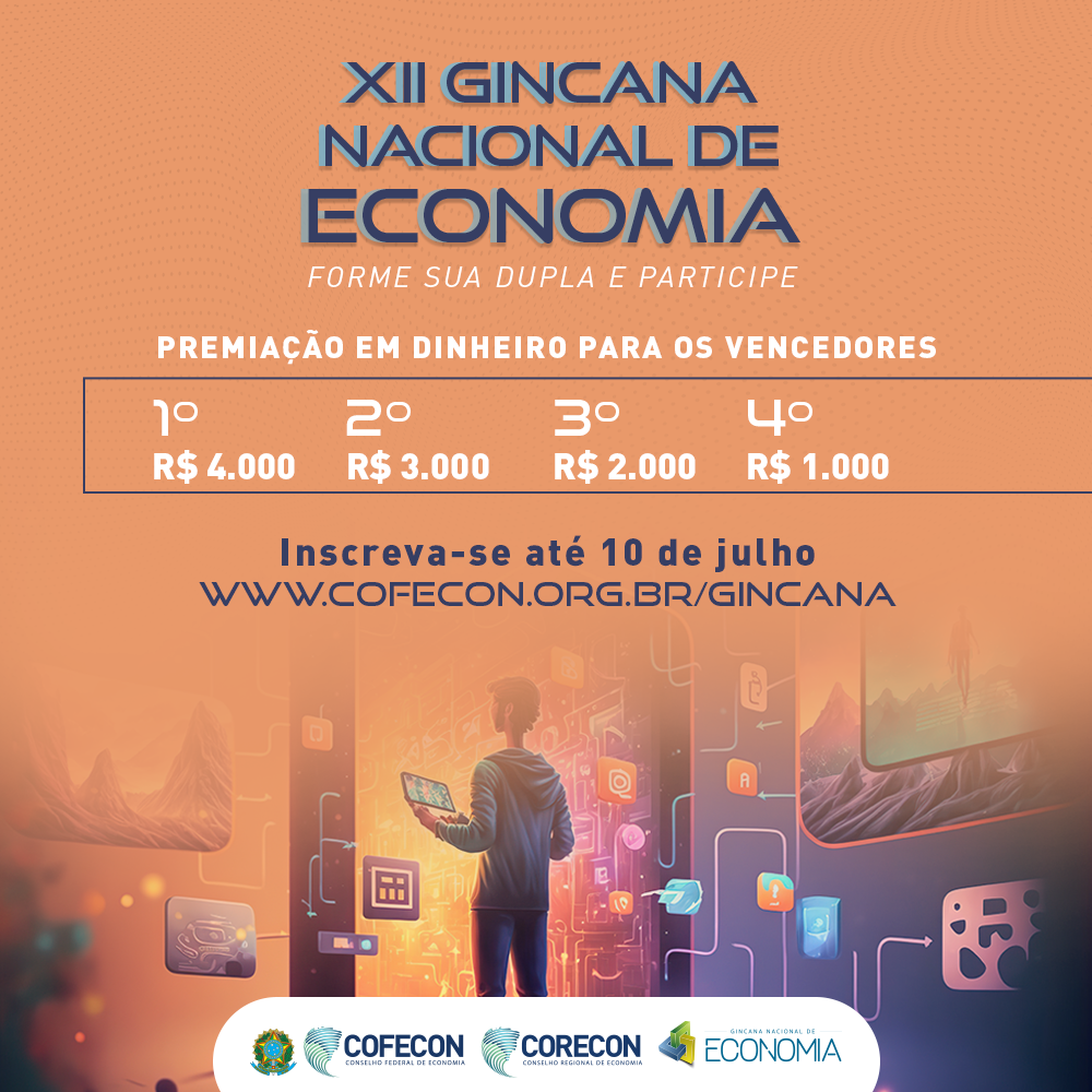 Abertas as inscrições para a XII Gincana Nacional de Economia
