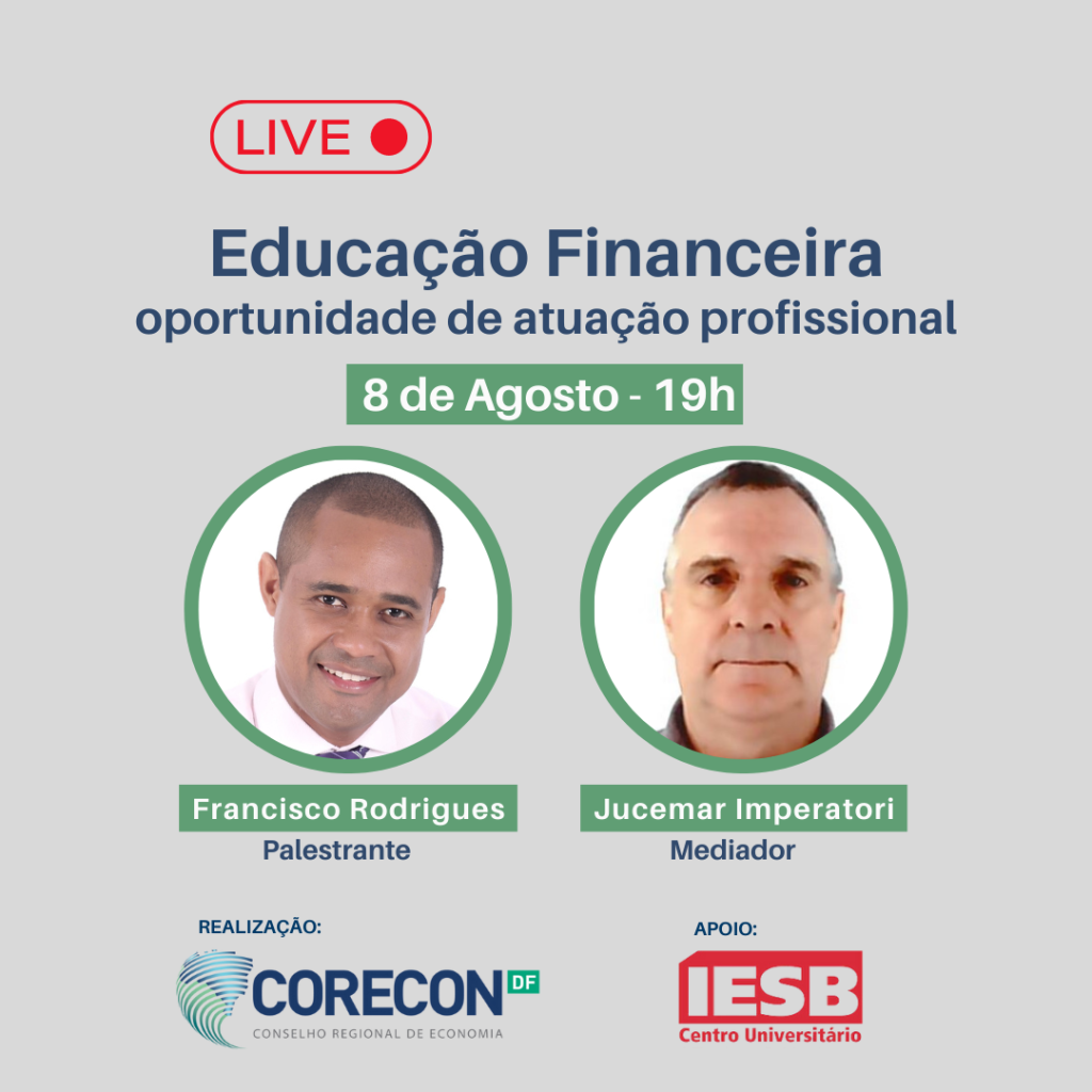 Educação financeira é tema de debate na programação do mês do economista