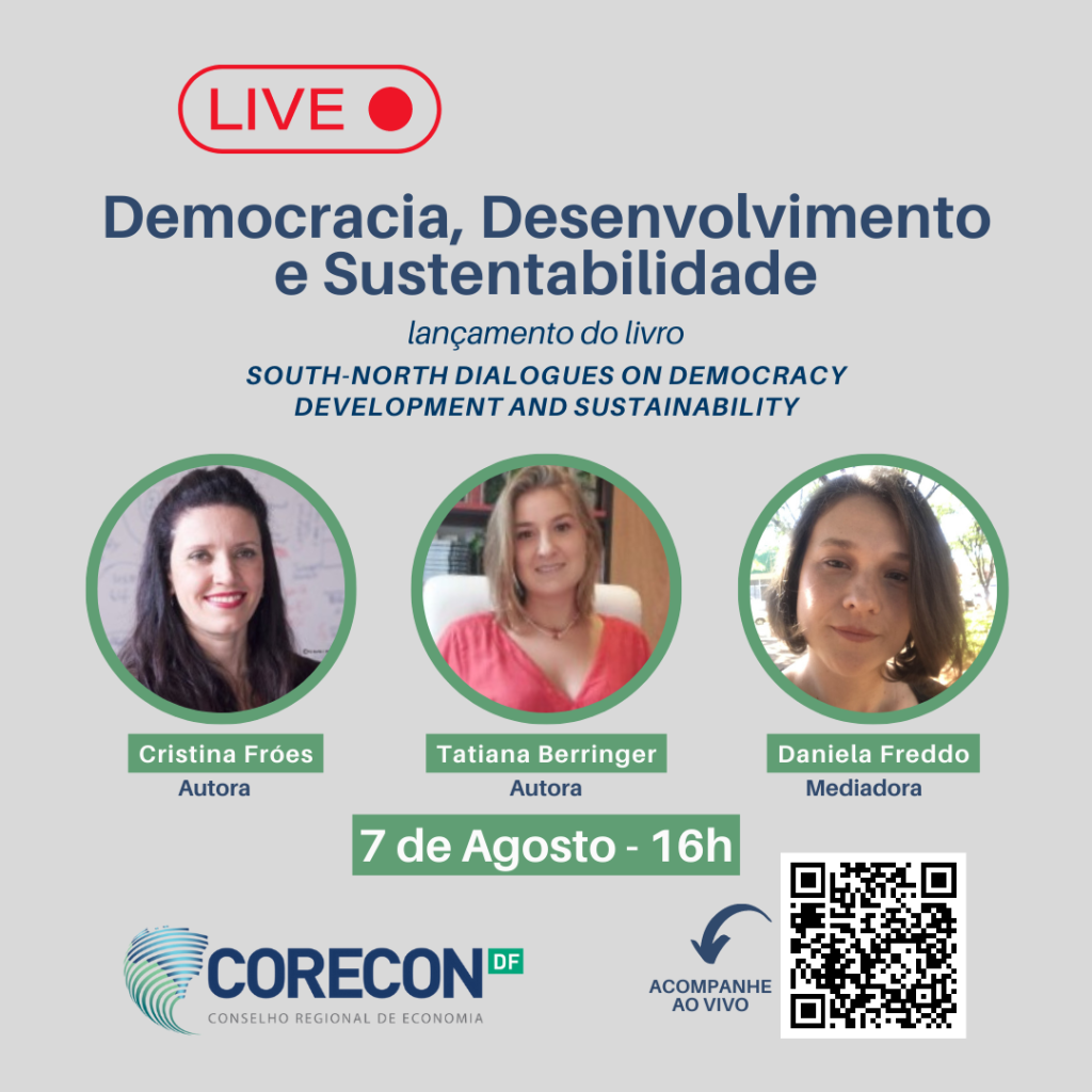 Cristina Fróes e Tatiana Berringer promovem lançamento de livro em live do mês do economista