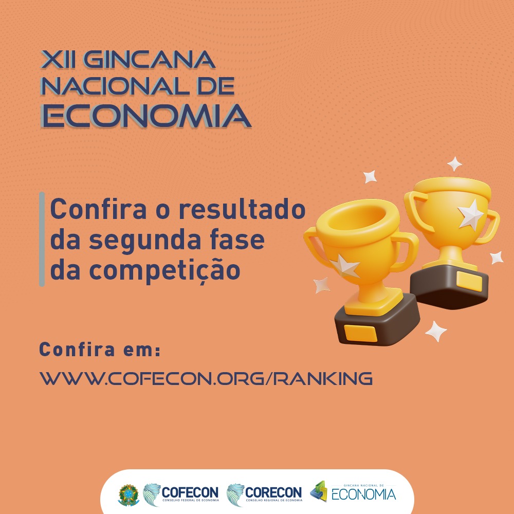 Divulgado resultado da 2ª fase da XIII Gincana Nacional de Economia
