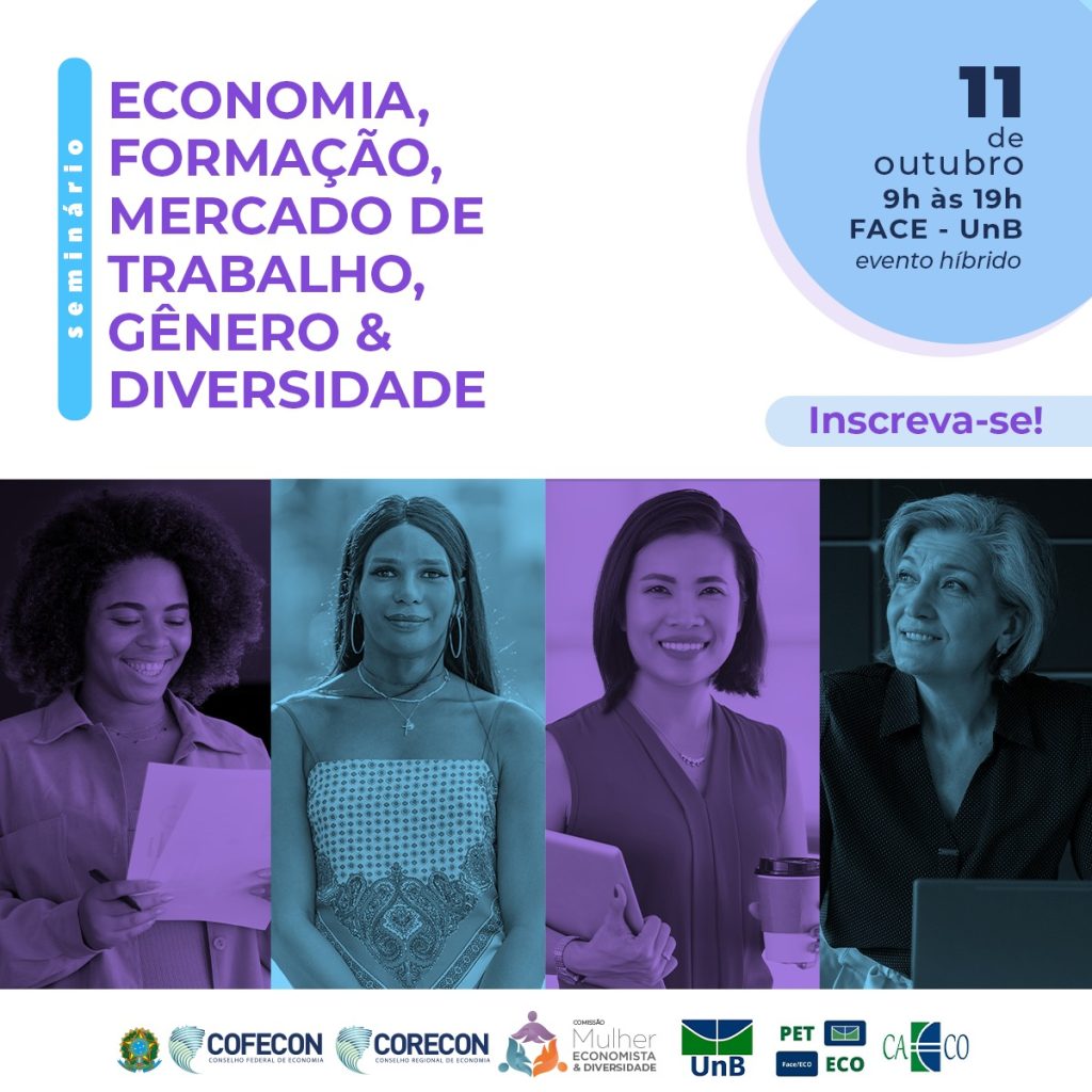 Cofecon realiza seminário Economia, Formação, Mercado de Trabalho, Gênero e Diversidade