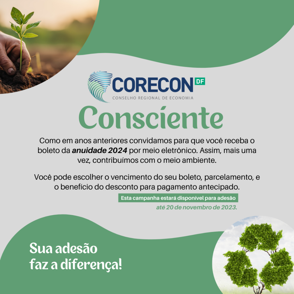 Solicite sua anuidade 2024 digital e contribua para o meio ambiente