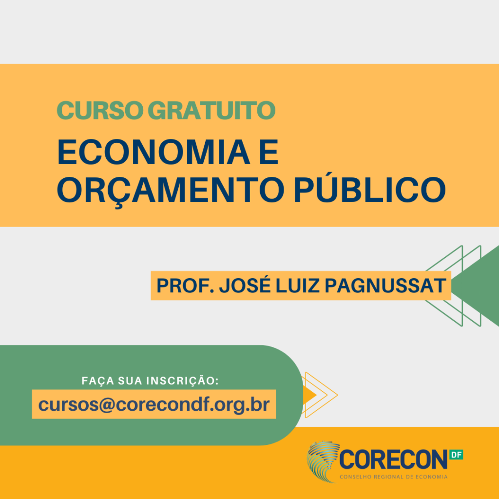 Corecon-DF oferece curso gratuito de Economia e Orçamento Público