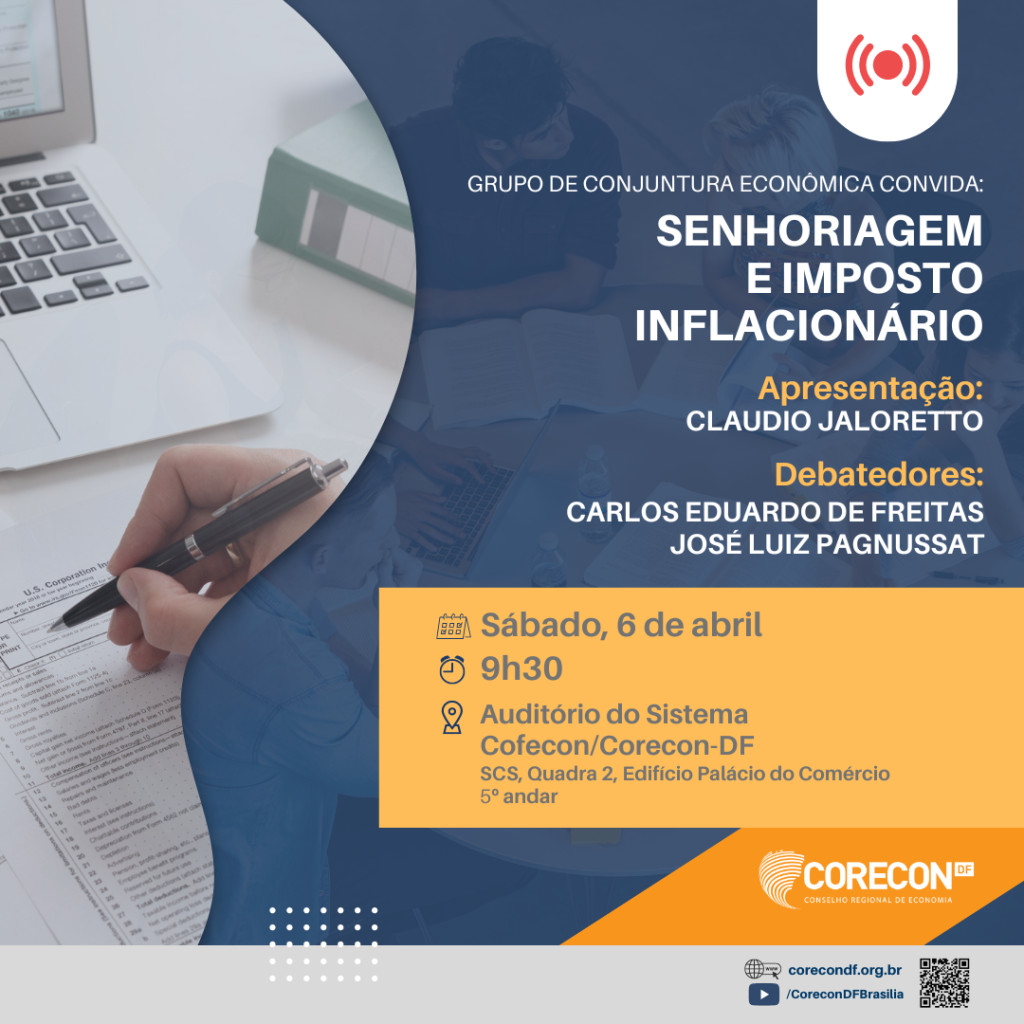 🌟 Participe da Reunião do Grupo de Conjuntura Econômica do Corecon-DF! 📊📲