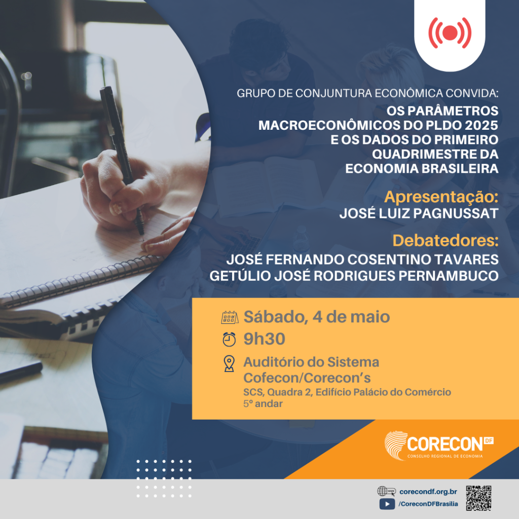 🌟 PARTICIPE DA REUNIÃO DO GRUPO DE CONJUNTURA ECONÔMICA DO CORECON-DF! 📊📲