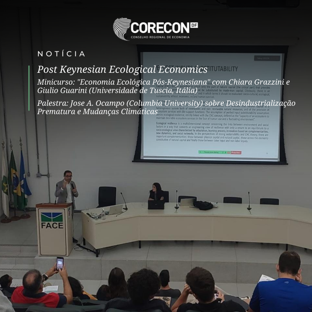 📢 Realização do Minicurso de Economia Ecológica Pós-Keynesiana