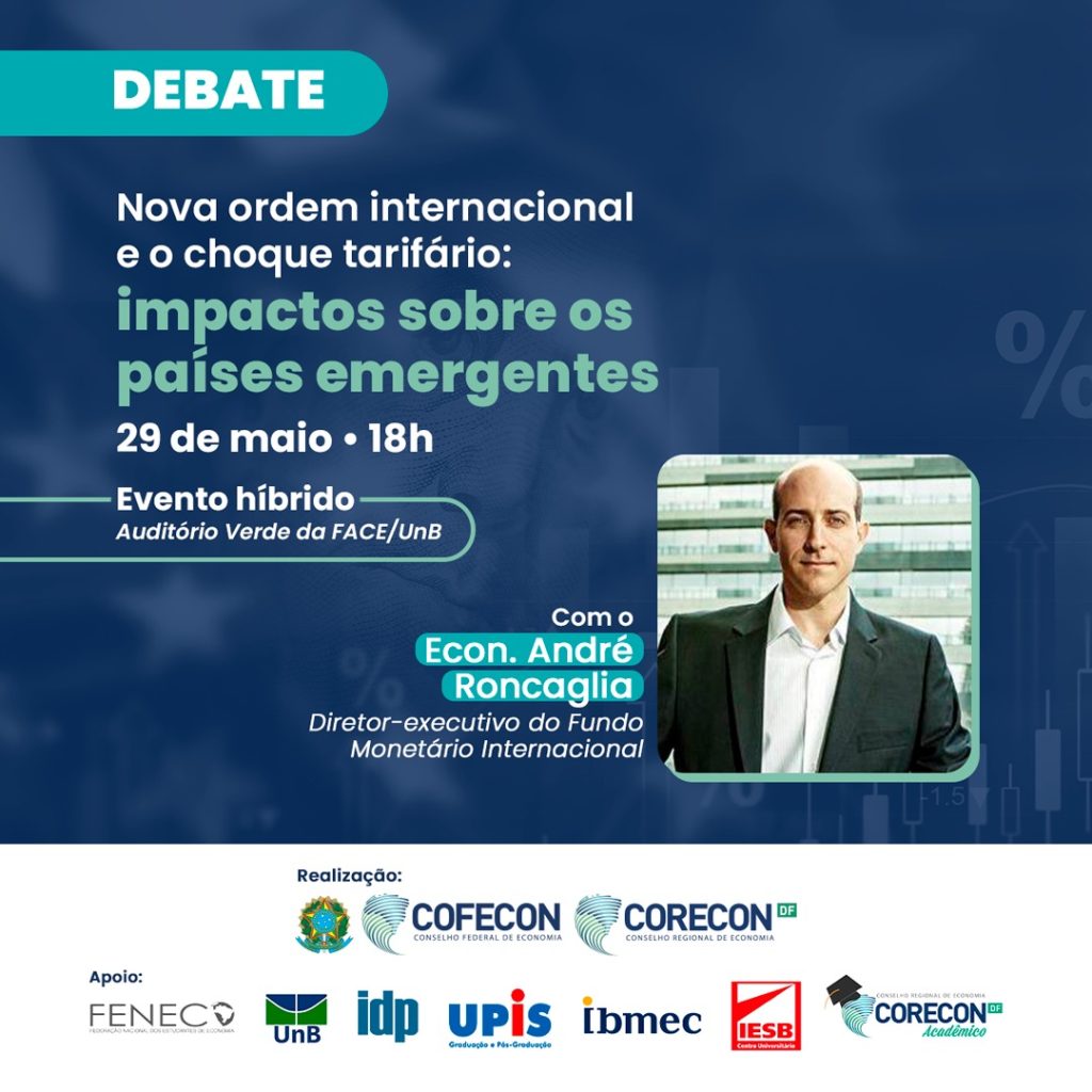 Sistema Cofecon/Corecons realiza debate com André Roncaglia sobre a guerra tarifária