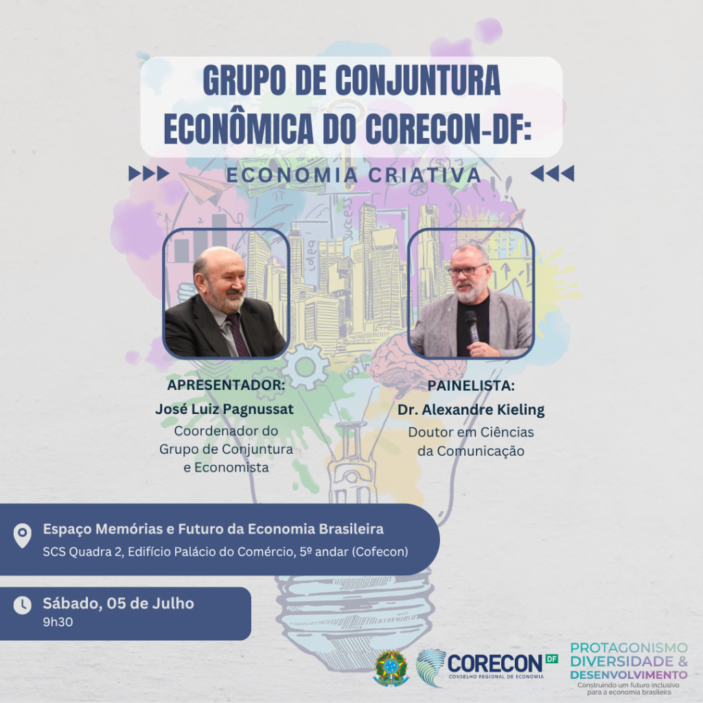 Reunião do Grupo de Conjuntura Econômica do Corecon-DF debate os caminhos da Economia Criativa no DF