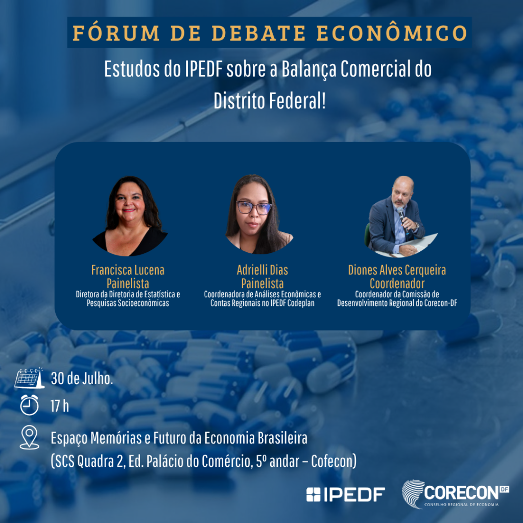 Balança Comercial do DF em Foco: Participe de Debate Crucial com Corecon-DF e IPEDF