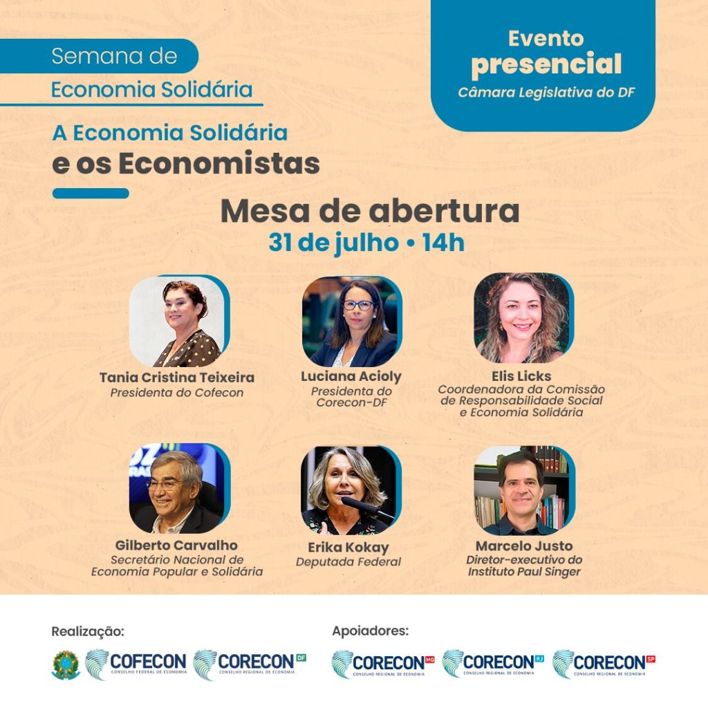 🚨 Começa Hoje a Semana da Economia Solidária na CLDF! 🚨