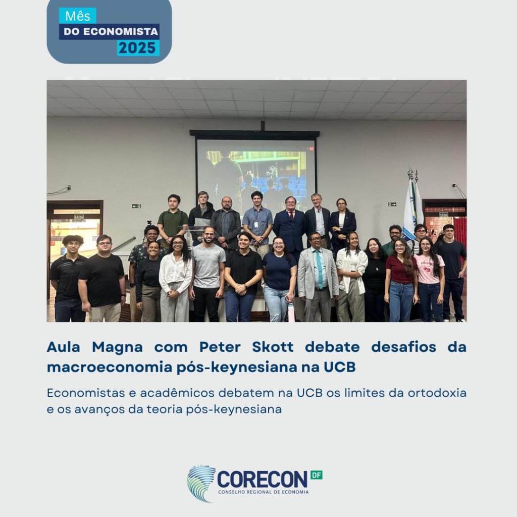 Aula Magna com Peter Skott debate desafios da macroeconomia pós-keynesiana na UCB