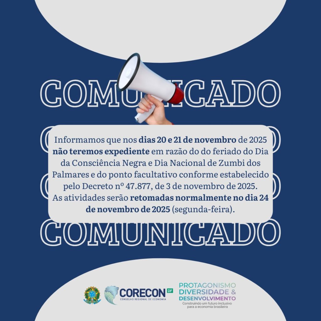 Comunicado – Feriado do Dia da Consciência Negra