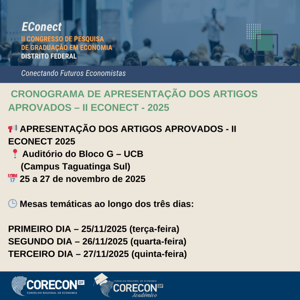II EConect 2025: Confira o Cronograma de Apresentação dos Artigos Aprovados